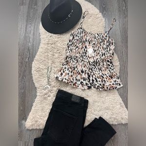 Buckle Printed Cami Size Large